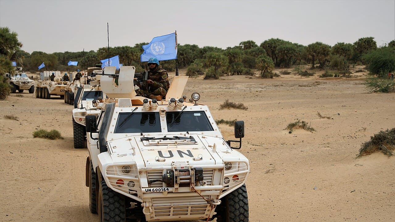 Casques bleus de la MINUSMA dans le nord du Mali