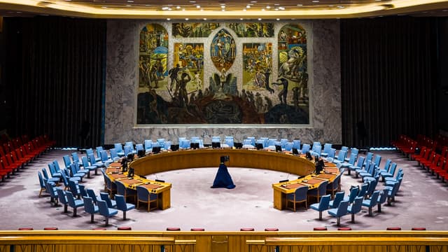 Salle du Conseil de sécurité des Nations unies, à New York
