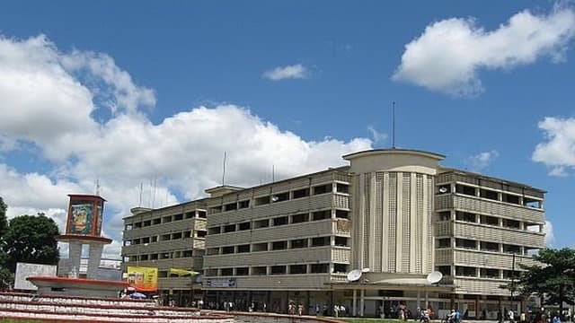 Vue de la ville de Kananga, chef-lieu de la province du Kasaï-Central.