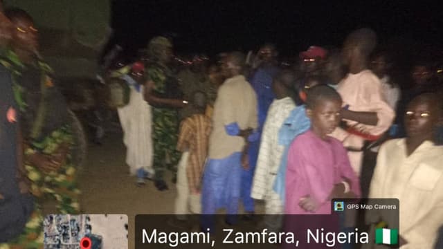 Militaires nigérians déployés dans l'État du Zamfara lors d'une opération contre les groupes de bandits armés