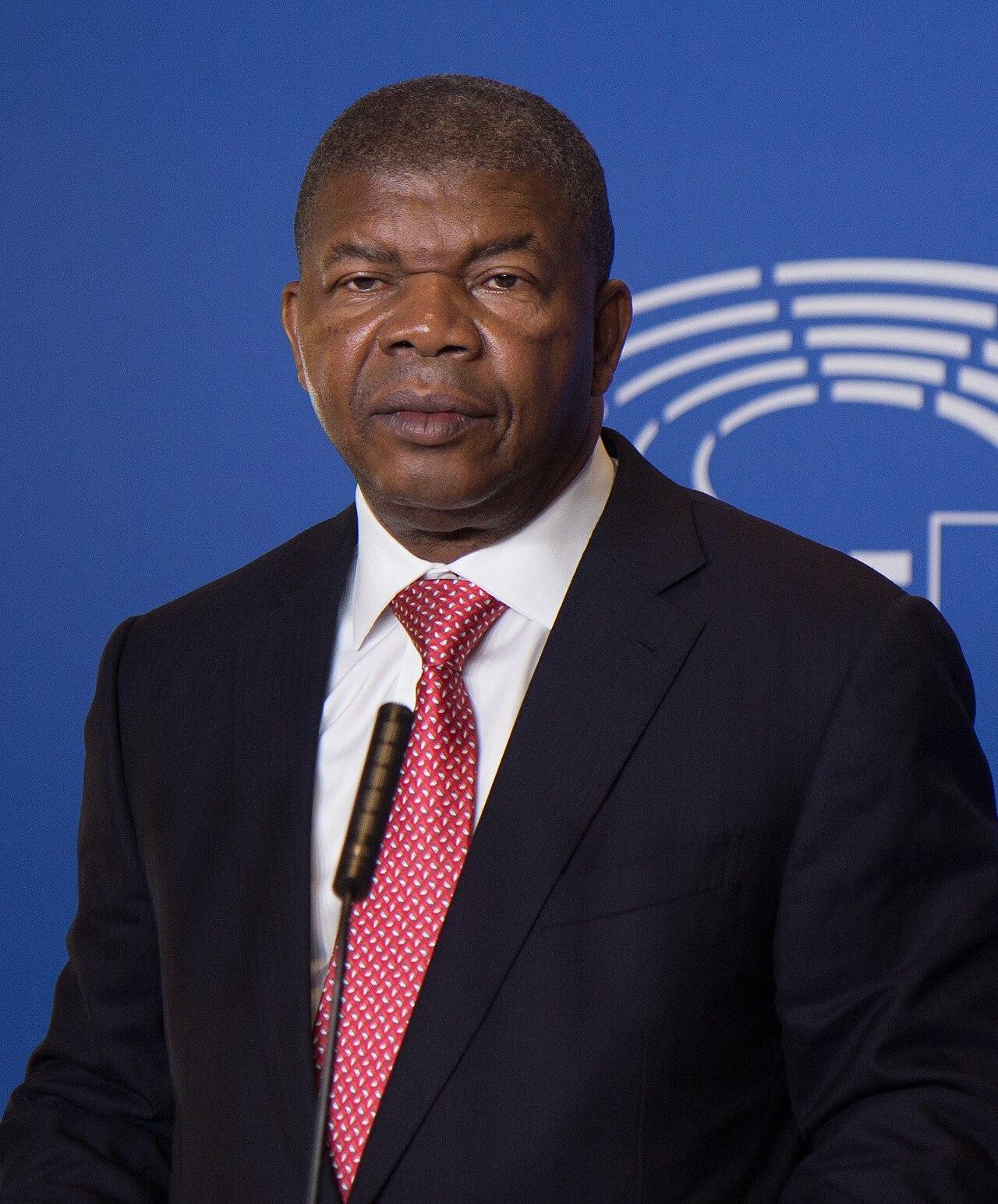 Le president angolais Joao Lourenco lors d'une rencontre officielle.