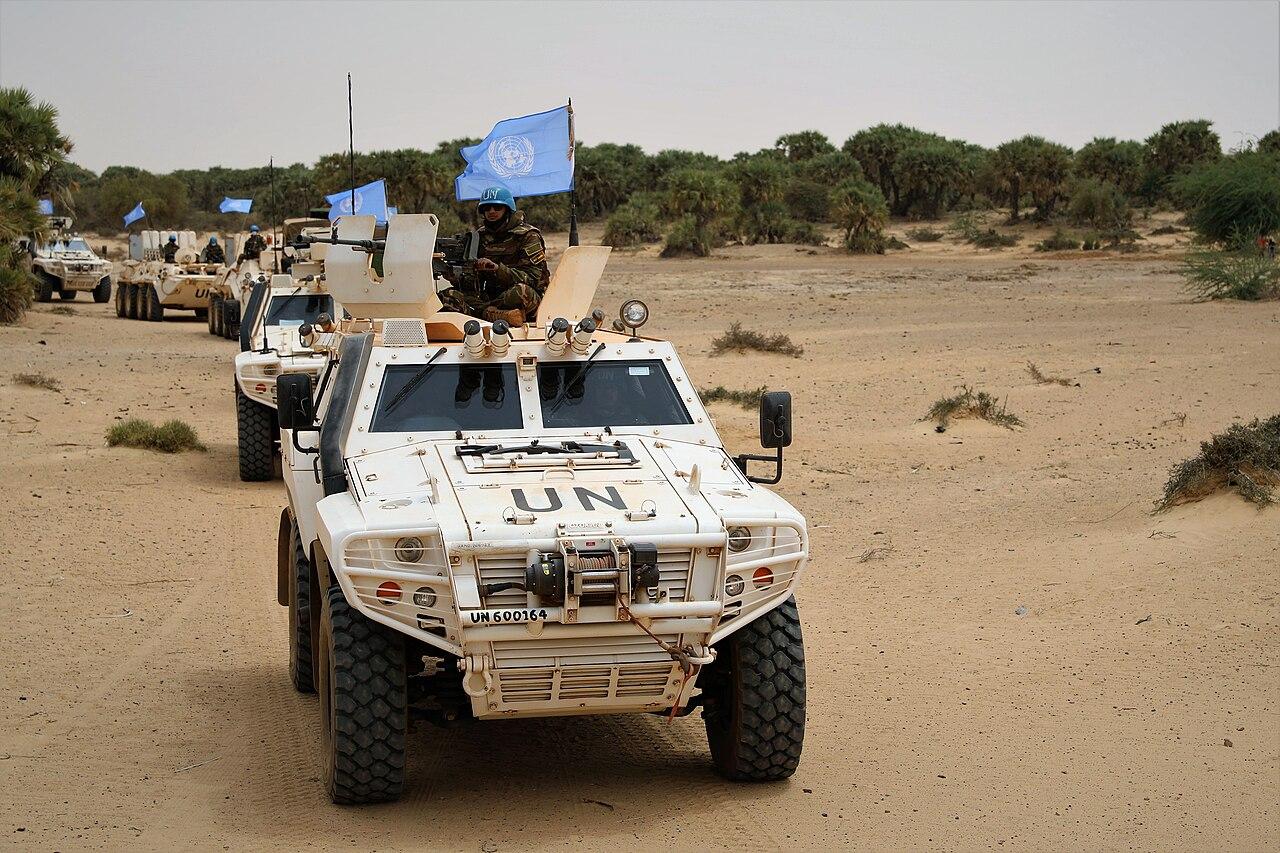 Casques bleus de la MINUSMA dans le nord du Mali