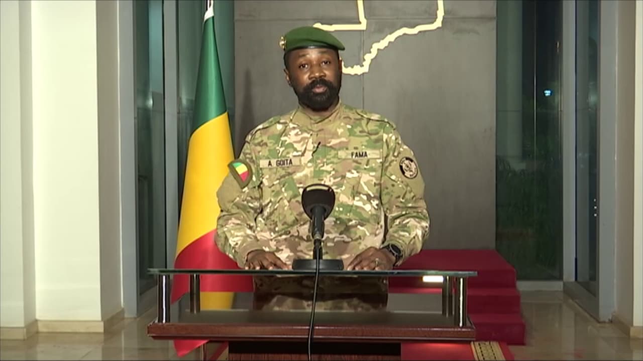 Le général Assimi Goïta, président de la transition malienne