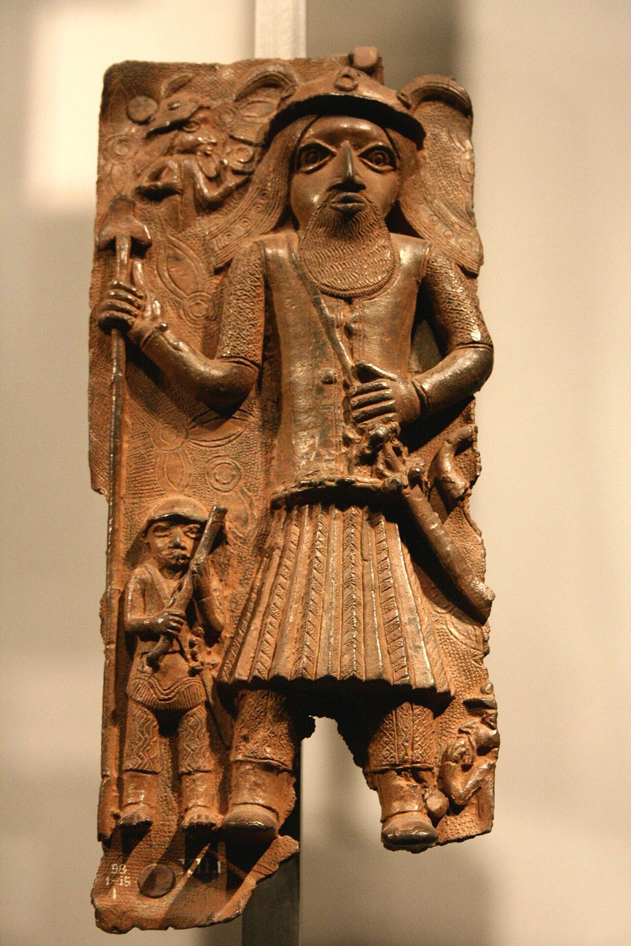 Plaque en bronze du royaume du Bénin