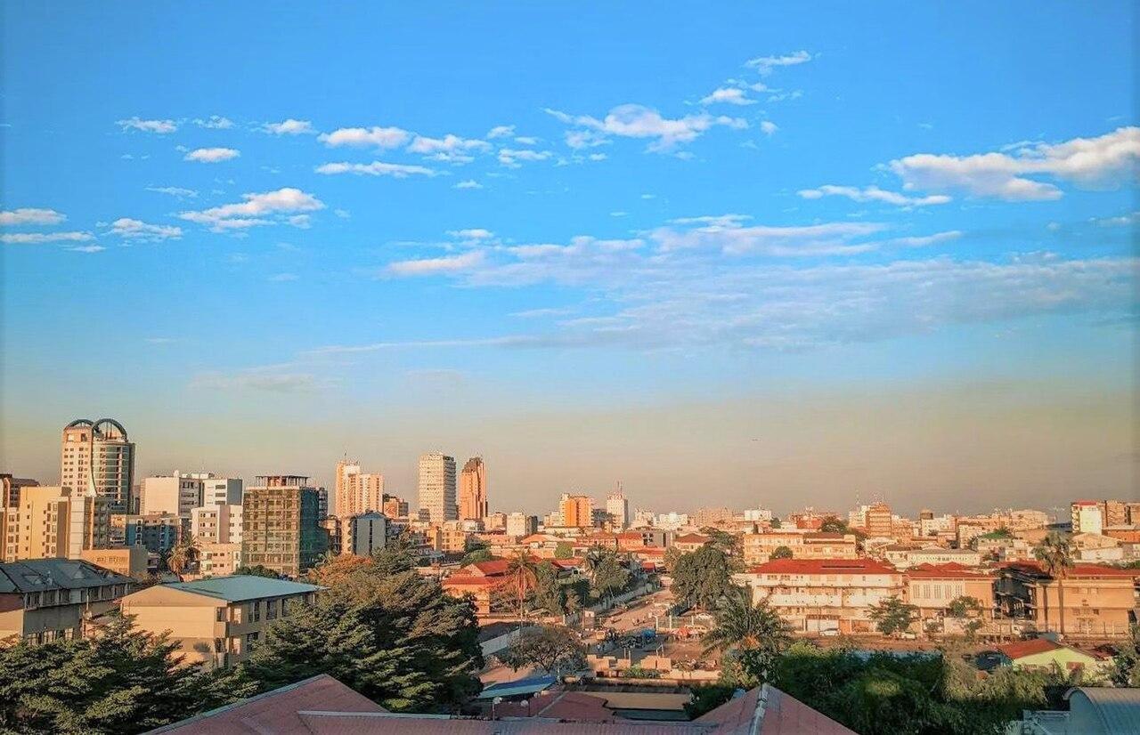 Vue du quartier de la Gombe à Kinshasa