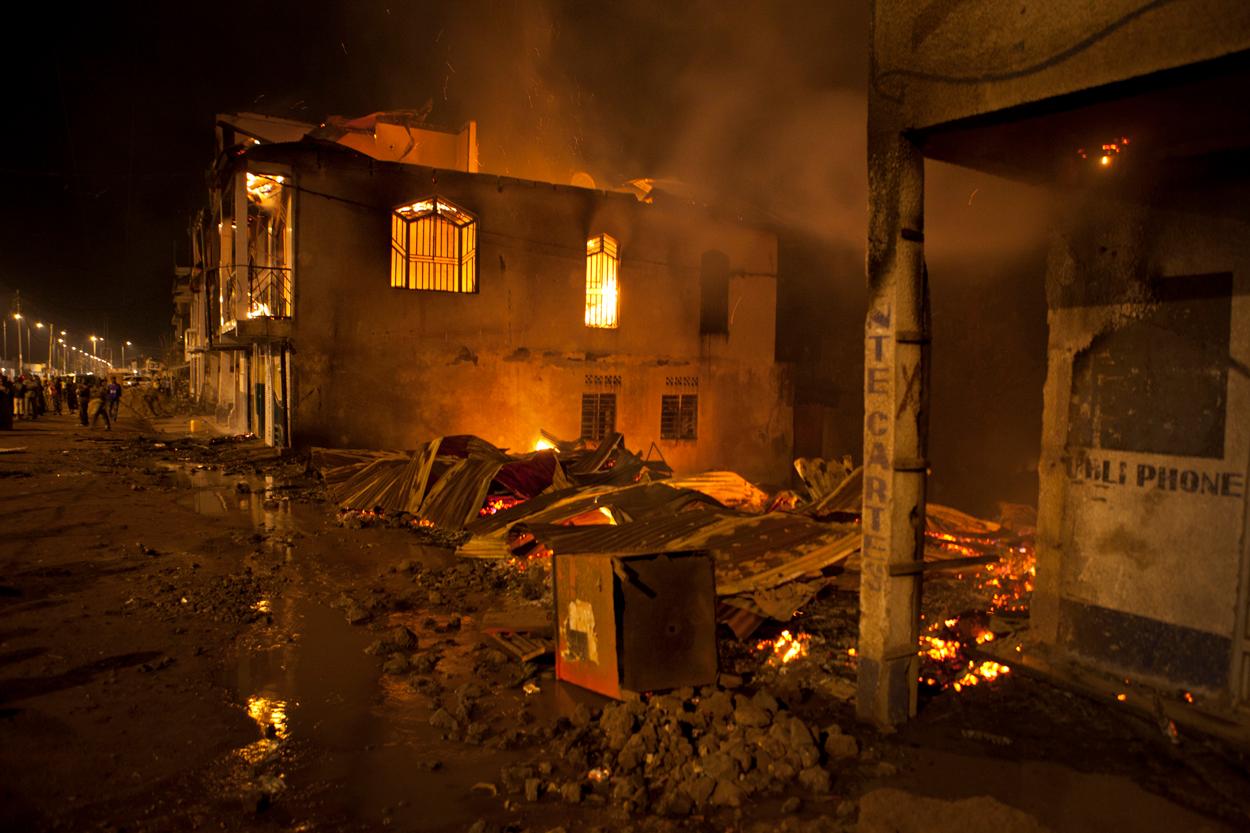 Goma : série d'incendies en 24 heures, plusieurs maisons détruites